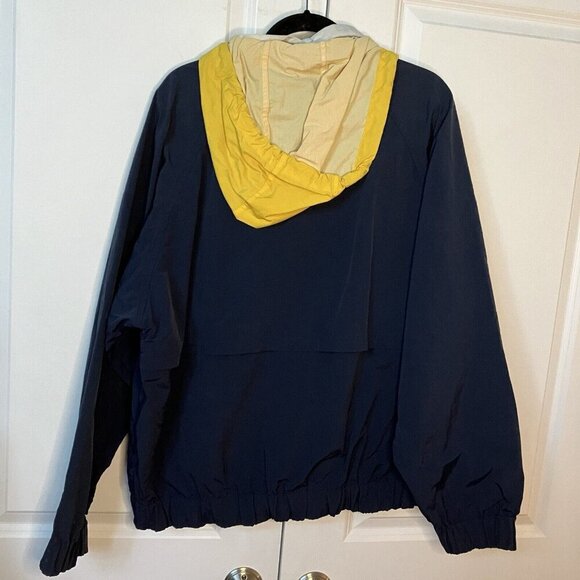 Vintage Tommy Hilfiger Jacket Mens Large Blue Windbreaker Full Zip Y2K 90s Prep - Picture 7 of 11